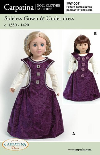 Medieval surcoat dress - dress, &